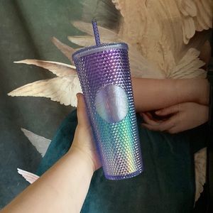 Starbucks blue studded ombre. Also known as “ Starbucks mermaid studded”